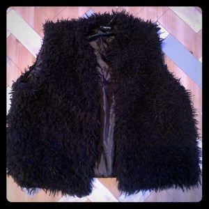 Faux fur vest